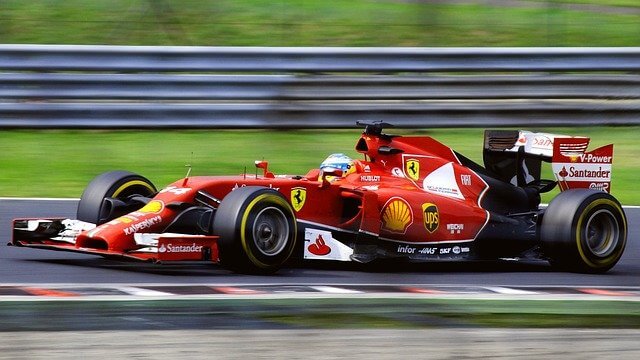 Image of a Ferrari Formula 1 car